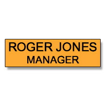 76mm X 25mm Engraved Name Badge