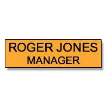 76mm X 25mm Engraved Name Badge